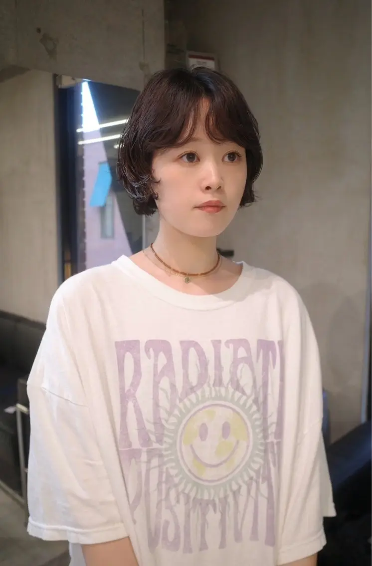 ショート パーマ ショートボブ ボブ ショートヘア ニュアンスパーマ カット パーマ 🌿ボブ＆パーマ 太田 カイト🌿のヘアスタイル