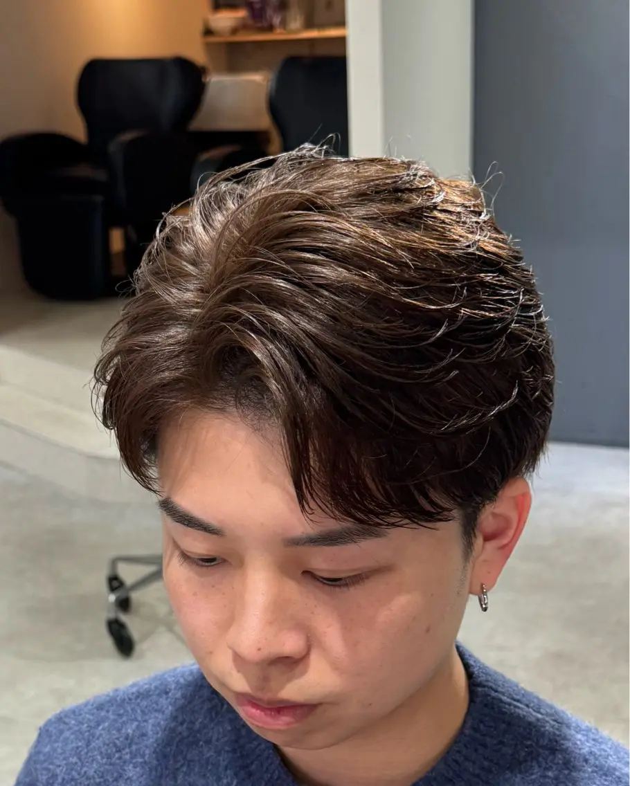 ショート パーマ メンズ メンズパーマ 高林 稜のヘアスタイル
