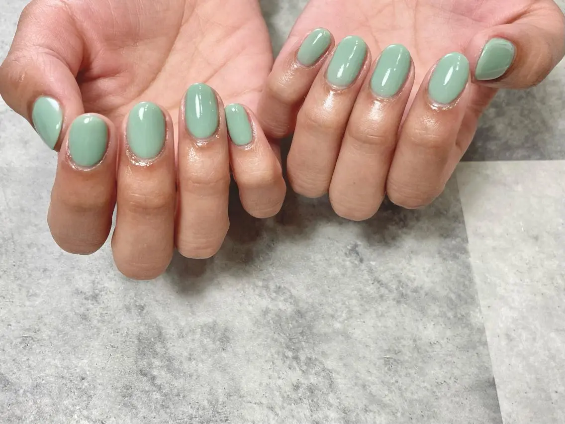 ネイル ワンカラーネイル ハンドネイル Lit. Kaedeのネイルデザイン