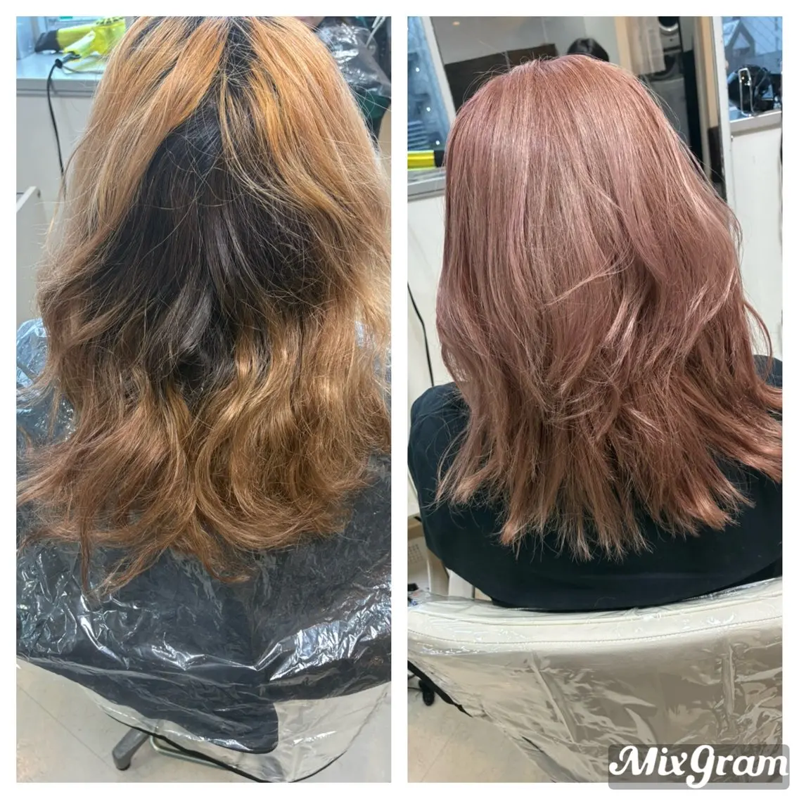 ミディアム くびれヘア 韓国風ヘア ヒカ ルのヘアスタイル
