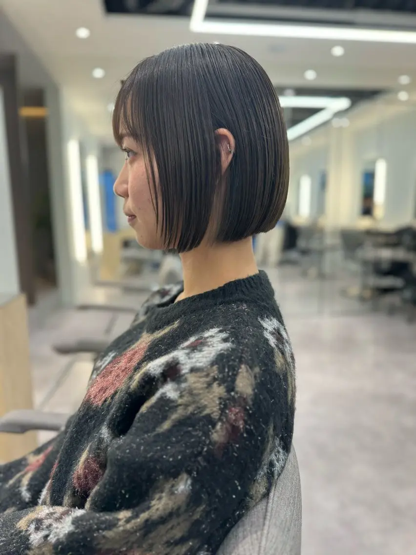 ショート ボブ 外ハネヘア レイヤーボブ/ボブ 仲川和人のヘアスタイル