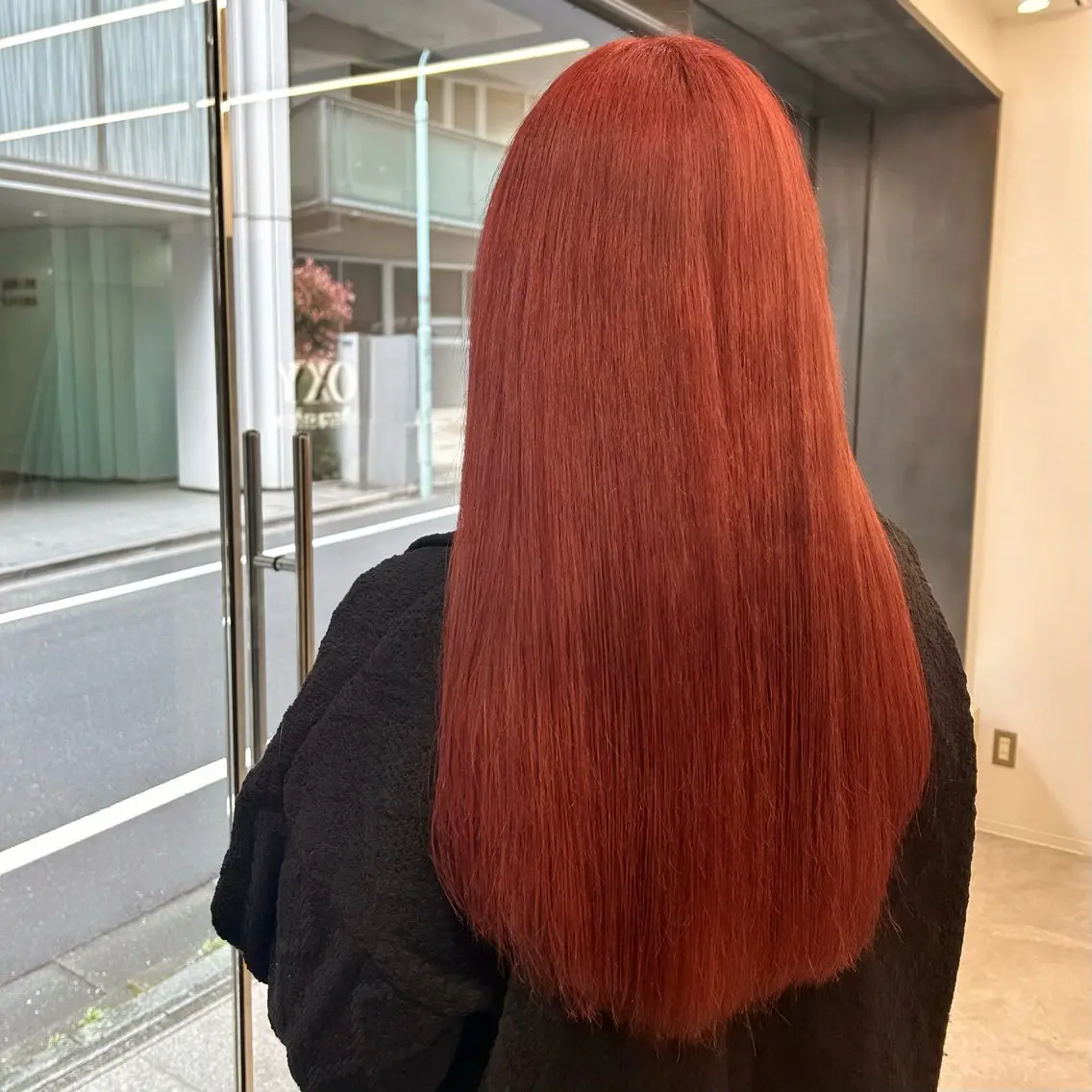 ロング カラー 髪質改善/縮毛矯正/ 艶カラー🦢川上葵のヘアスタイル