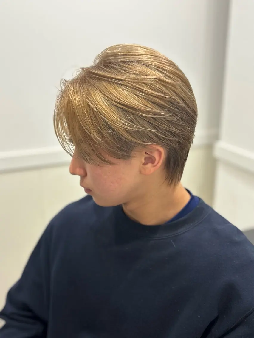 🍋【メンズ限定】🍋カット+ダブルカラー(ブリーチ+カラー)+5STEPトリートメント🌼+クイックスパ🧖の写真