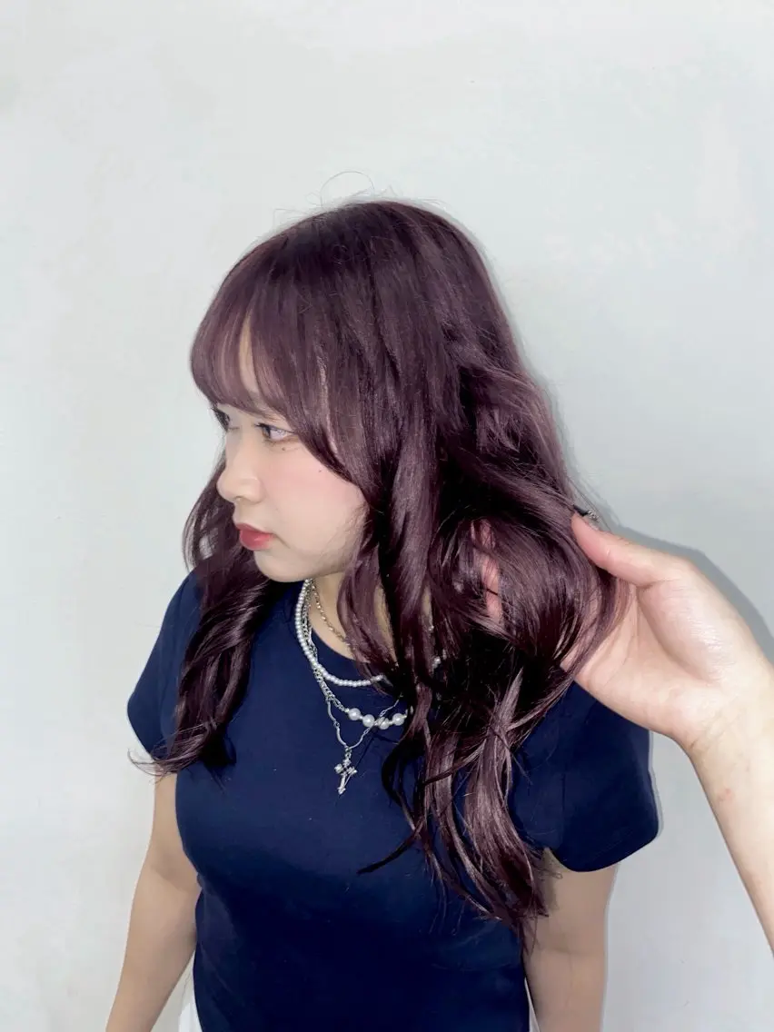 ロング カラー ラベンダーカラー シルバー 髪質改善 AIRI🌸【梅田】 マツエク/パリエクのマツエク・マツパデザイン