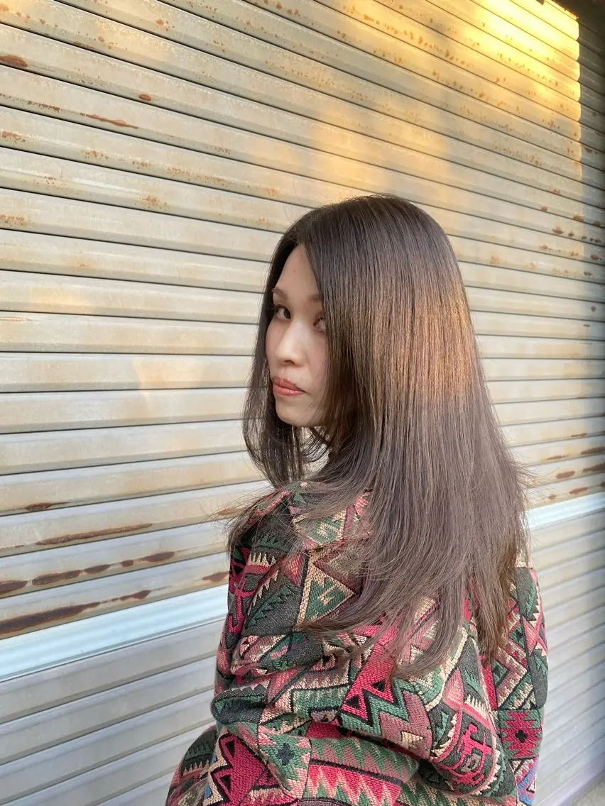 カラー グレージュ ラベンダーカラー ラベンダーグレージュ ラベンダーグレー ヘアカラー CHIE艶カラー& 癒しヘッドスパ🌿のヘアスタイル