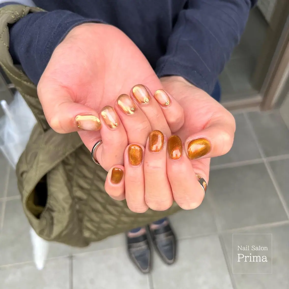 ミディアム ネイル SalonPrima 西院Nail&Eyeのネイルデザイン