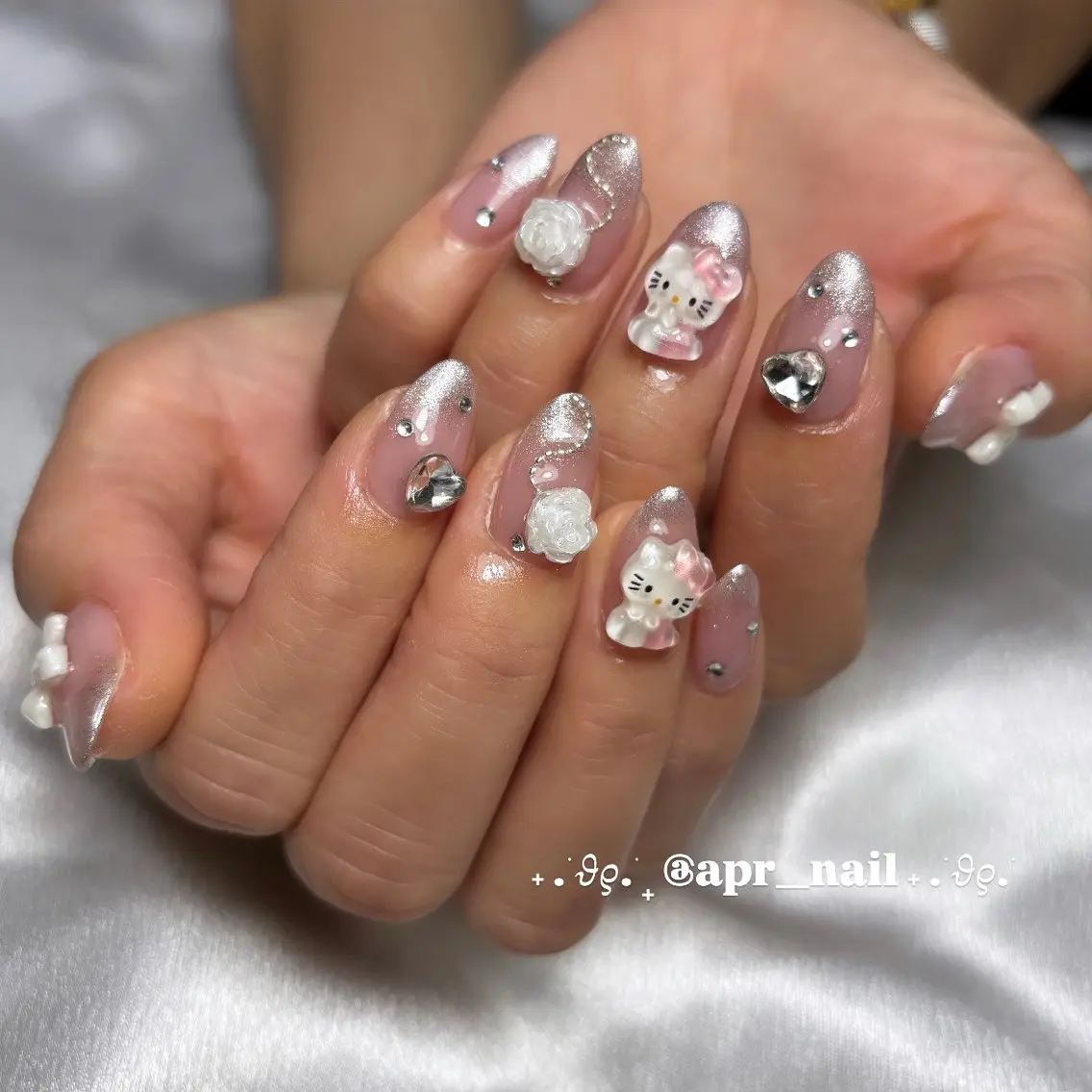 【デザイン】🦋ジェルオフ込みジェル定額アートコース🦋の写真
