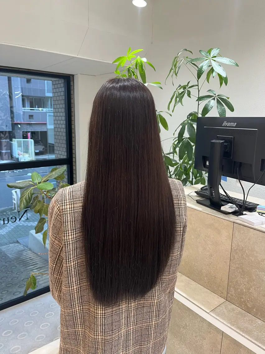 ロング ヘアカラー 🫧透明感カラー🫧 大橋美優のヘアスタイル
