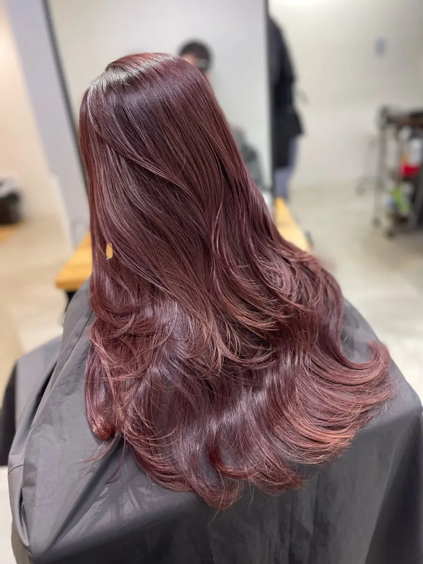 ロング カラー 髪質改善/堀江 ケアカラーtoshiのヘアスタイル