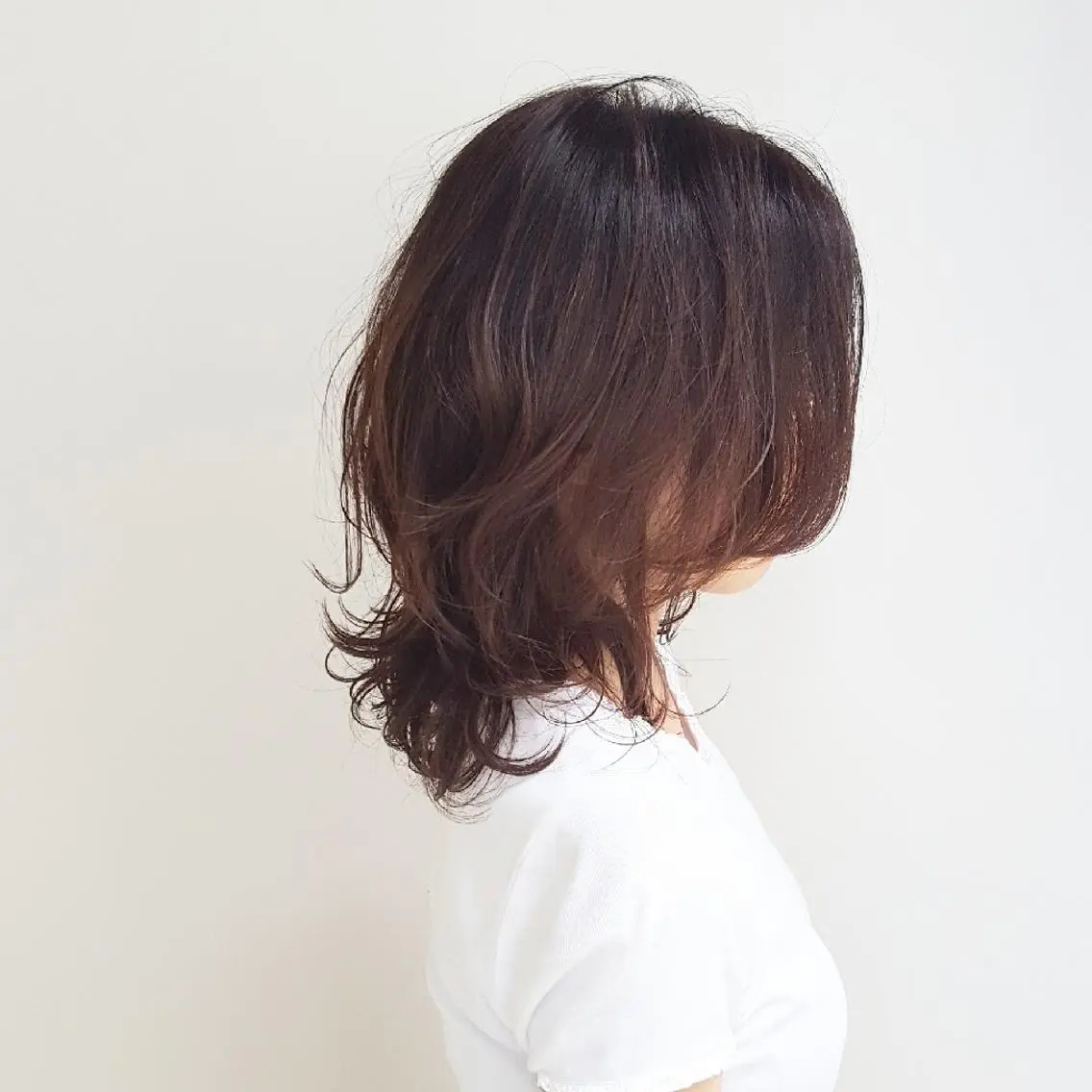 セミロング カラー ヘアカラー トリートメント 美髪⭐︎髪質改善 井上 康司のヘアスタイル