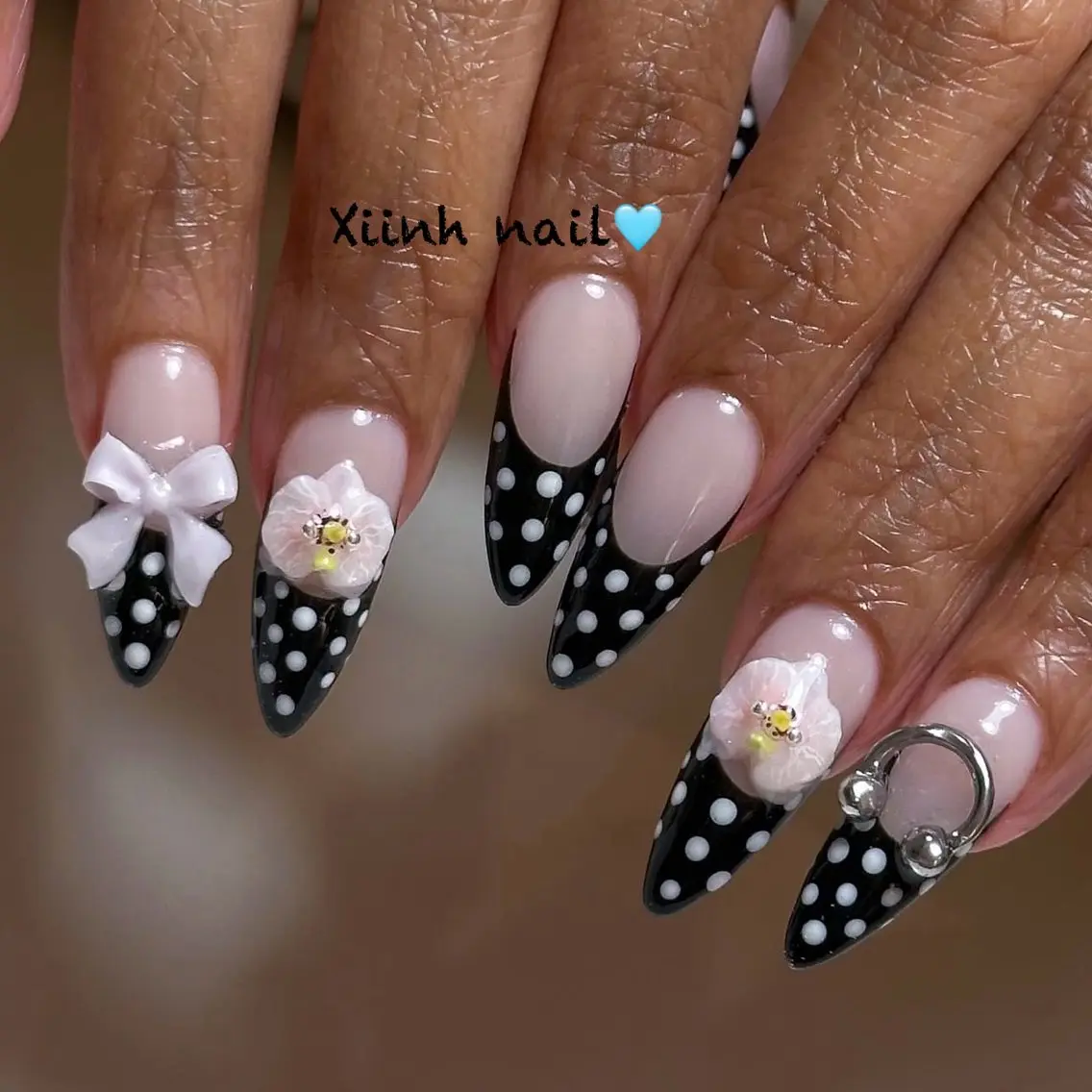 ネイル チークネイル 桜ネイル フットネイル ジェルネイル ハロウィン XIINH NAIL SALONのネイルデザイン