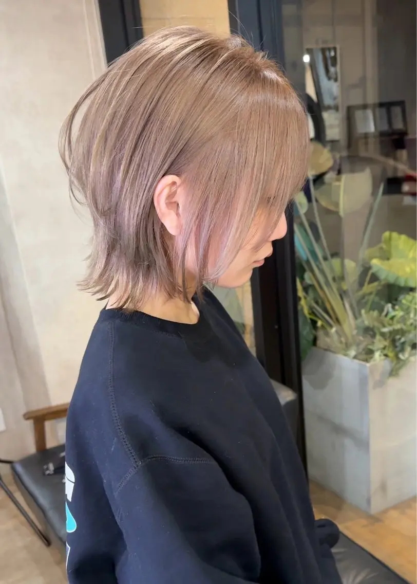 ショート カラー ボブレイヤー ボブ レイヤーカット ヘアカラー トリートメント RIENSリエンス ✂️木村康二✂️のヘアスタイル