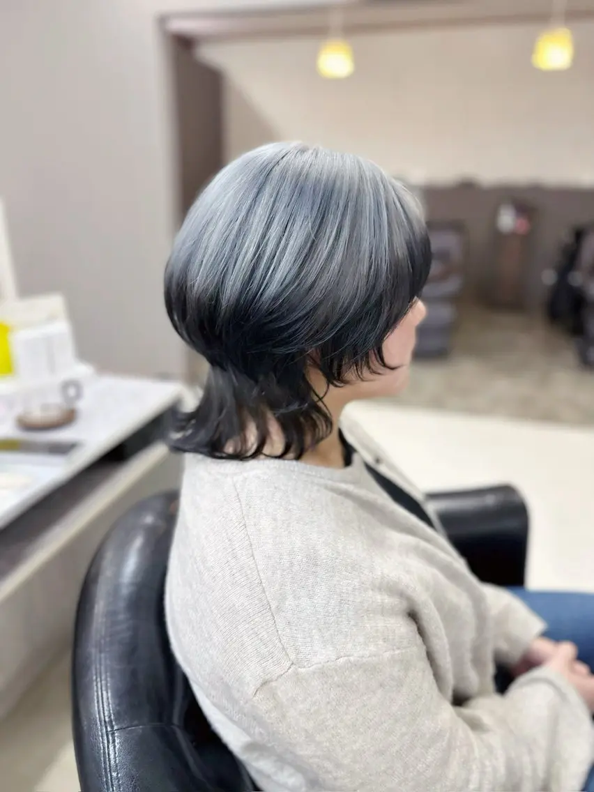 カラー ブリーチ デザインカラー ヘアカラー トリートメント YURI ✨のヘアスタイル