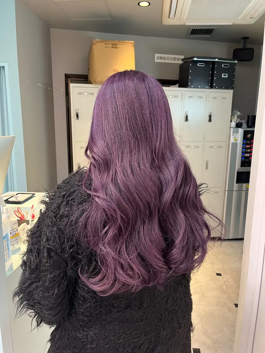 ロング カラー ヘアカラー トリートメント ブリーチカラー 🩵MIZUKIのヘアスタイル