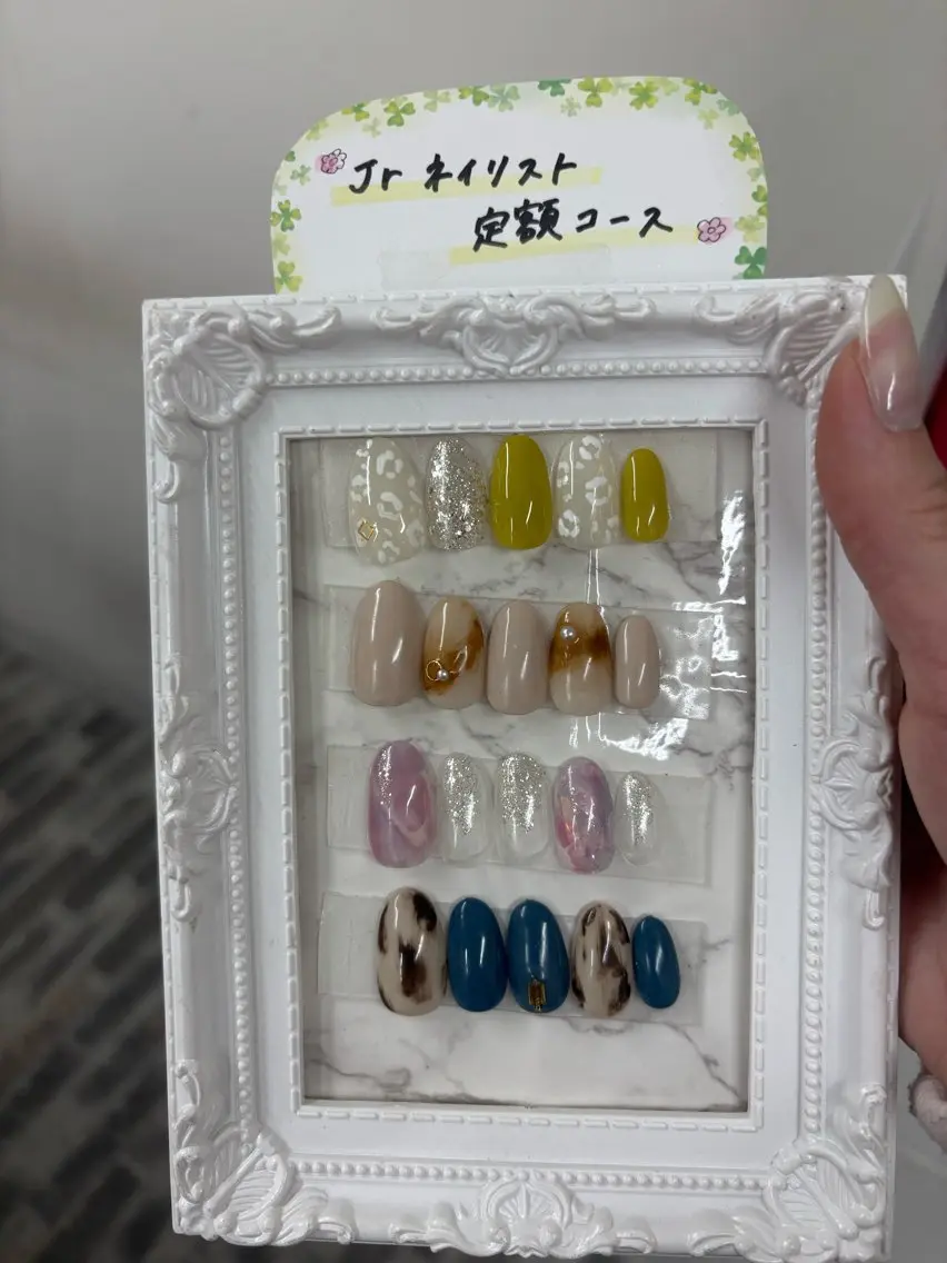 jrハンドモデル「サンプルアートコース」✨(オフ、ドライケア込) ✅カラー変更可⭕️店内のサンプルからお選び下さい😊の写真