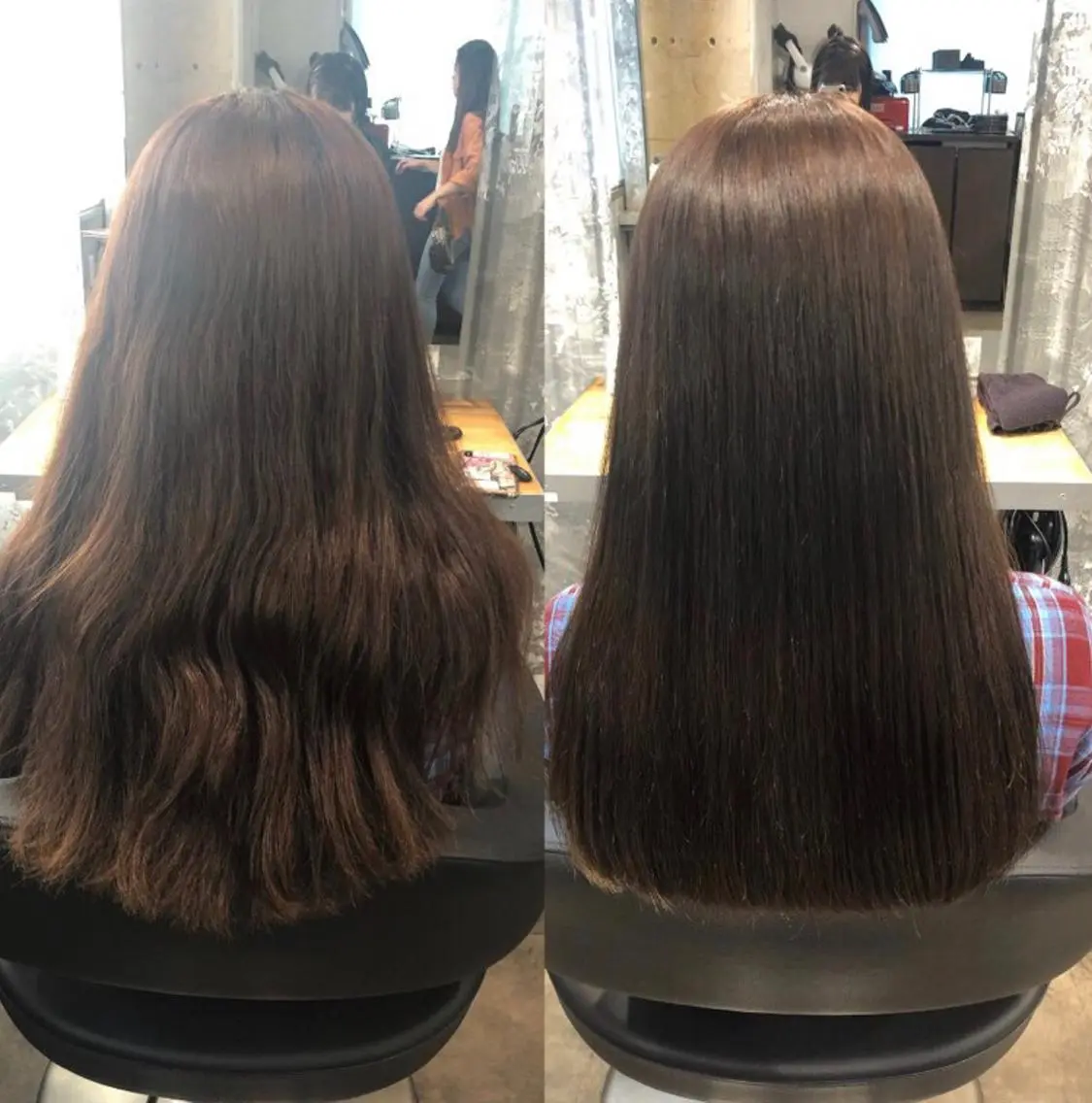ロング 髪質改善 レイヤーカット 韓国ヘアayameのヘアスタイル