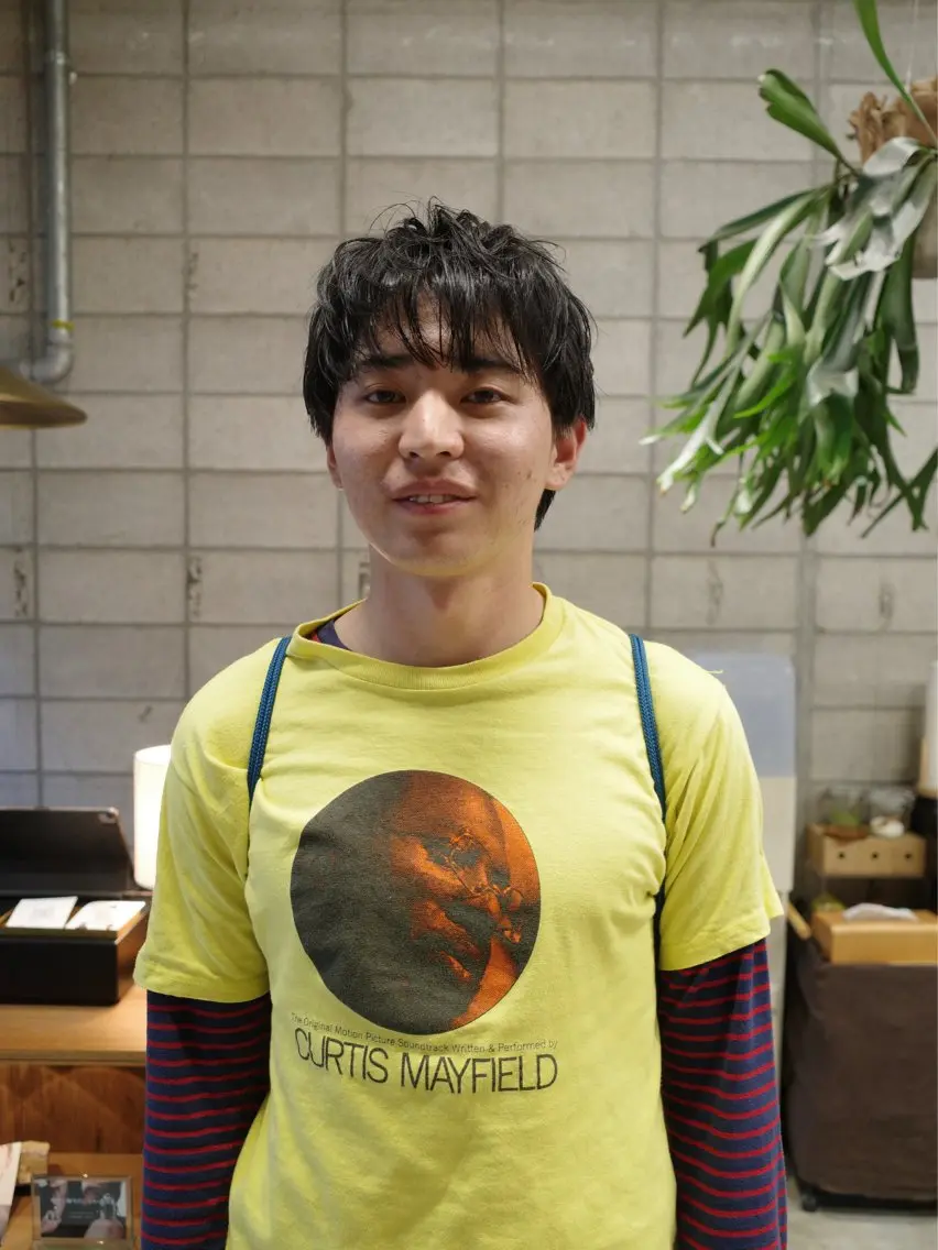 ショート メンズ カット 西宮北口メンズパーマ 鮫島竜海のヘアスタイル