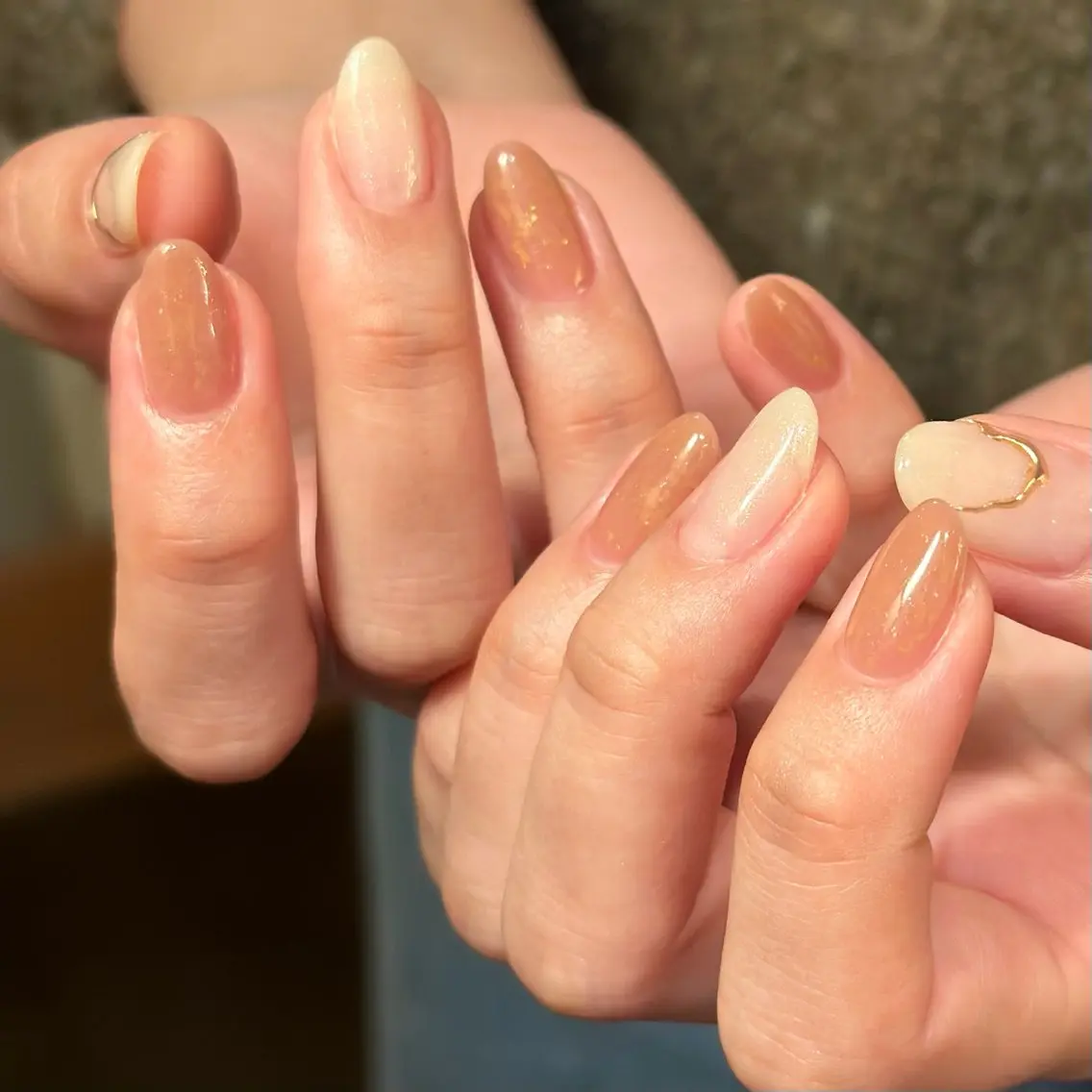 ネイル ニュアンスネイル Cachette aoiのネイルデザイン
