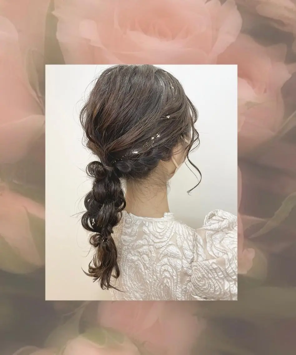 ヘアアレンジ🎀髪飾り持参OK🙆‍♀️の写真