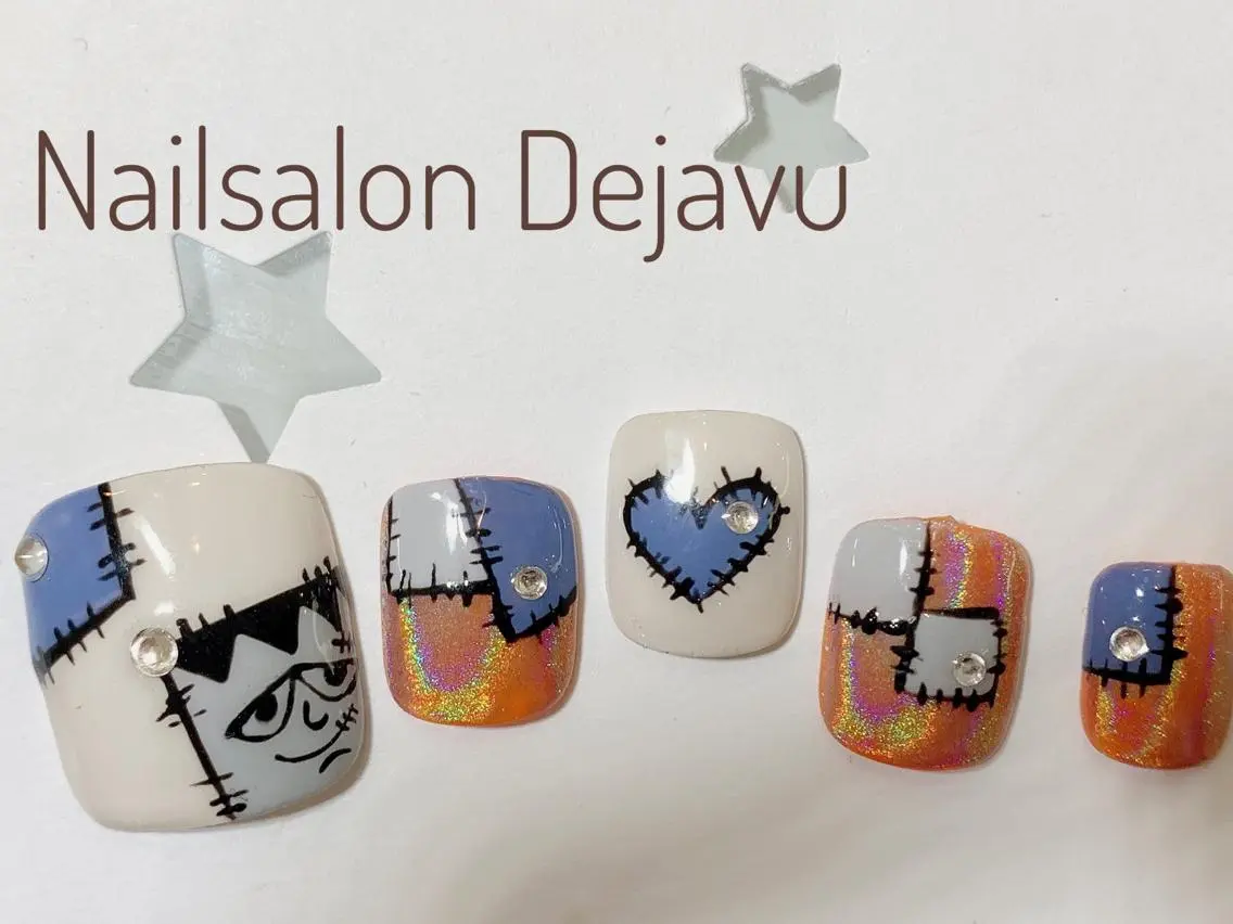 ネイル フットネイル ハロウィン Nail salon Dejavu 🌿のネイルデザイン
