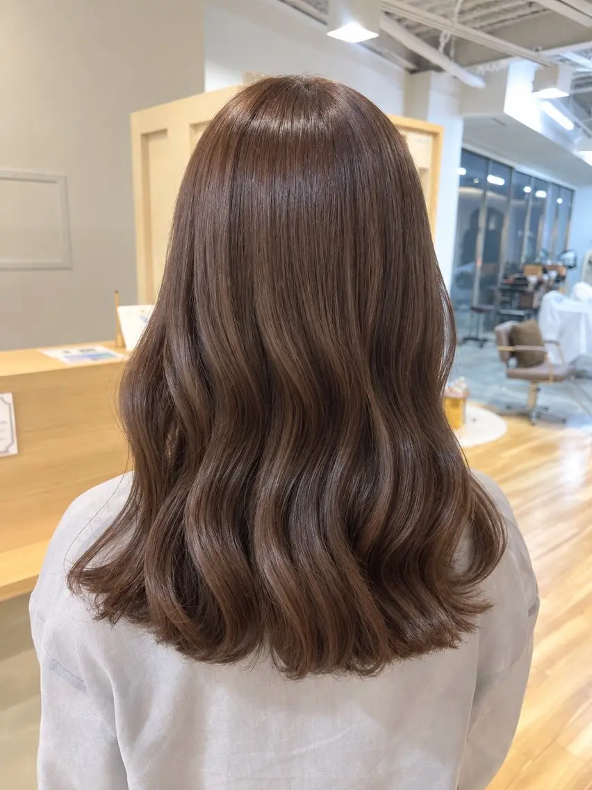 カラー ブラウンカラー NOA福島 RENA🌼のヘアスタイル