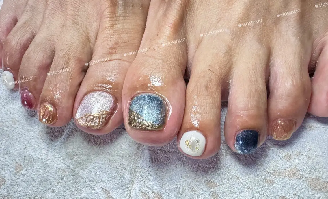 ネイル フットネイル 持ち込み NIITSU YUNAのネイルデザイン