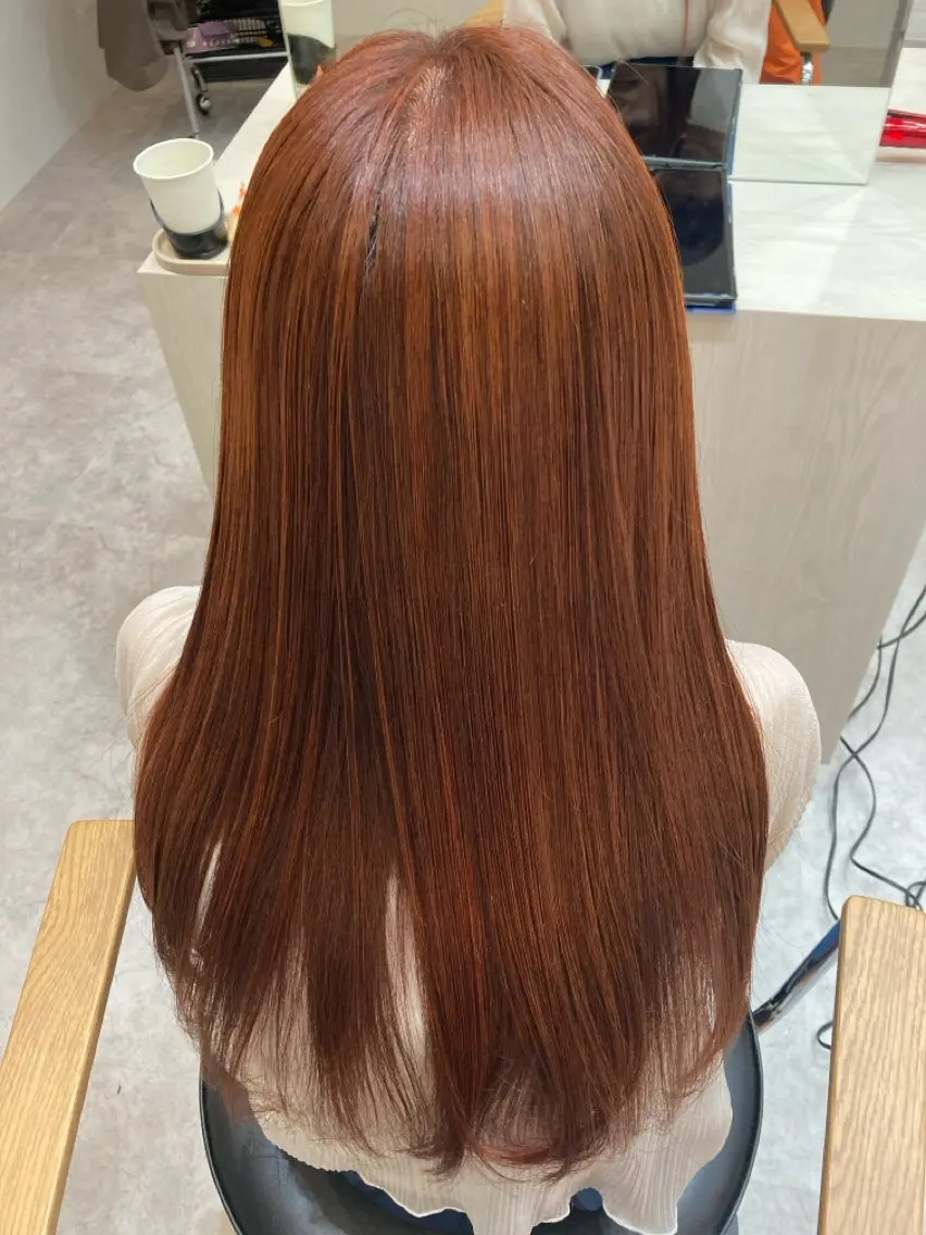 ロング カット 縮毛矯正 SOYON 大水　悠暉のヘアスタイル