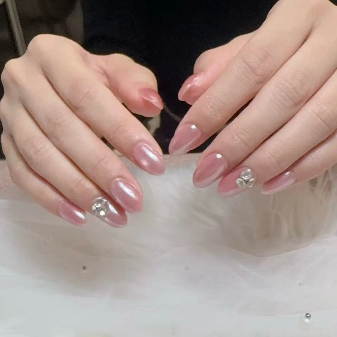 ネイル ストーンネイル ハンドネイル ハンドケア Sunny Nail くまのネイルデザイン
