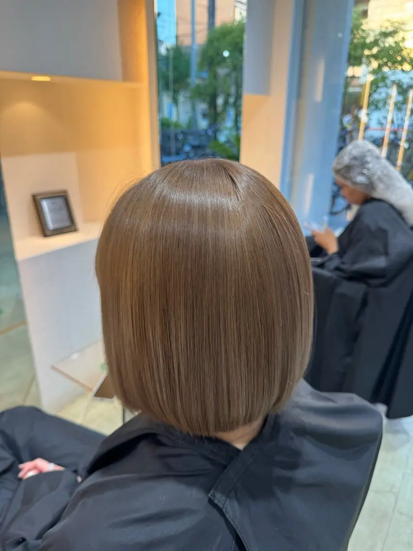 ミディアム ヘアカラー TIDEHAIR 悠愛のヘアスタイル