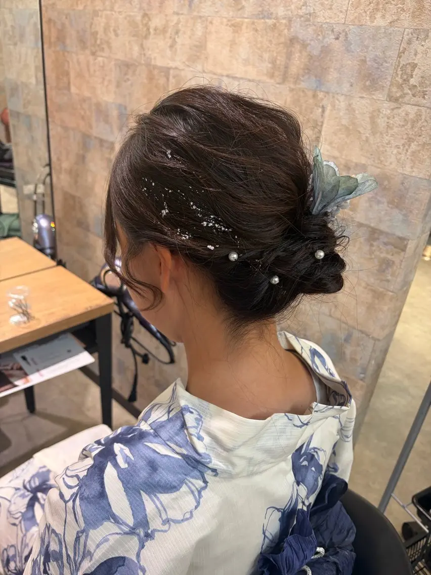 ヘアアレンジ 浴衣 前田 みのりのヘアスタイル