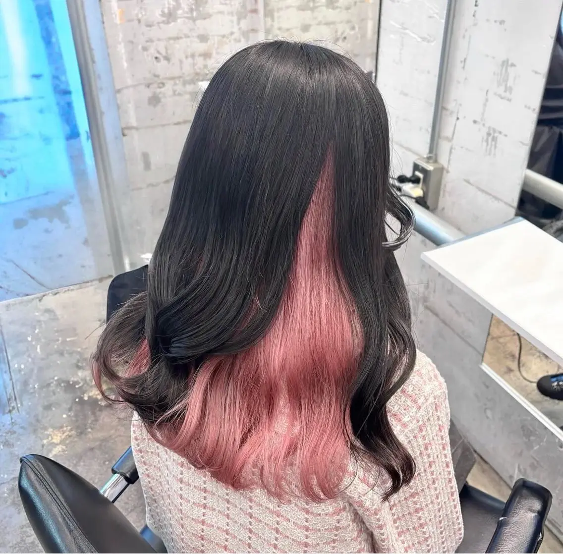 セミロング ヘアカラー 🎀ブリーチ×艶髪 🎀 ♡さや♡のヘアスタイル