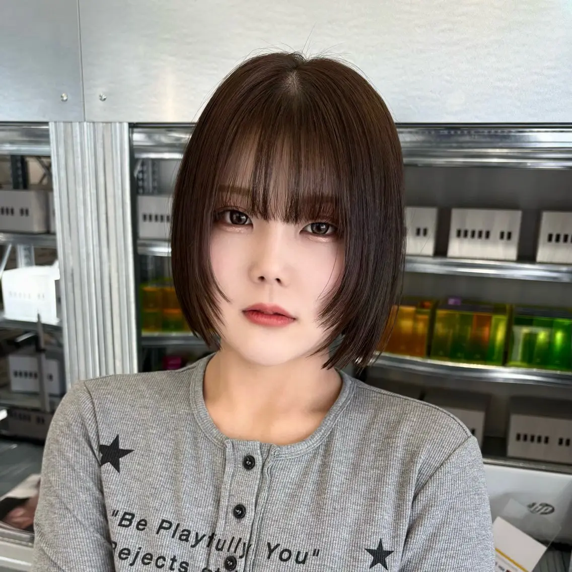 ショート カラー カット ヘアカラー トリートメント ✨縮毛矯正/ボブ✨ 佐藤 さくらのヘアスタイル