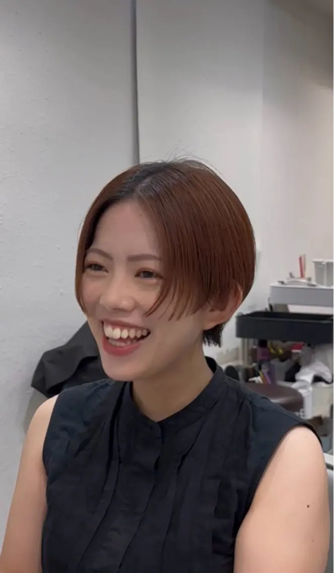 ショート 小北 つつみ/生えグセ改善のヘアスタイル