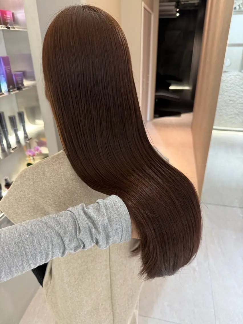 ロング ヘアカラー トリートメント 山口 颯太のヘアスタイル