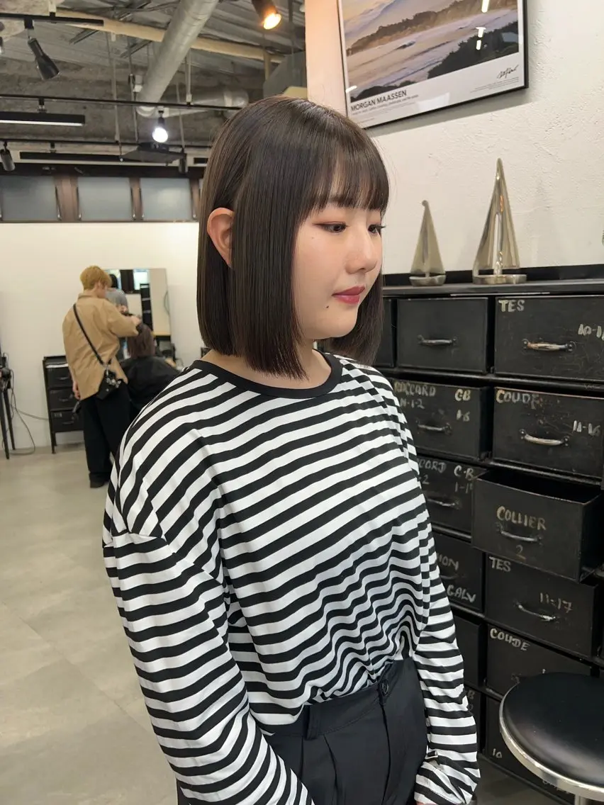 ミディアム 暖色カラー/レイヤー カット☁️MEI☁️のヘアスタイル