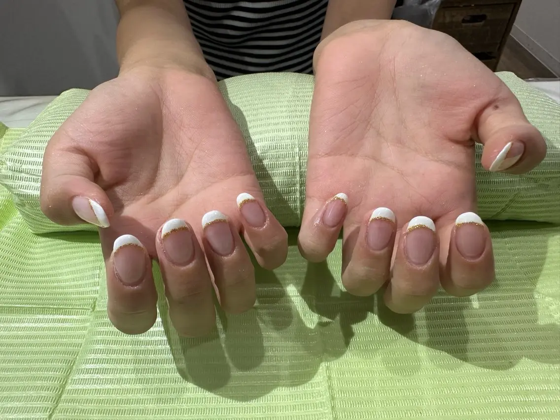 ネイル フレンチネイル 【Jr.ネイリスト】 💜serina💜のネイルデザイン
