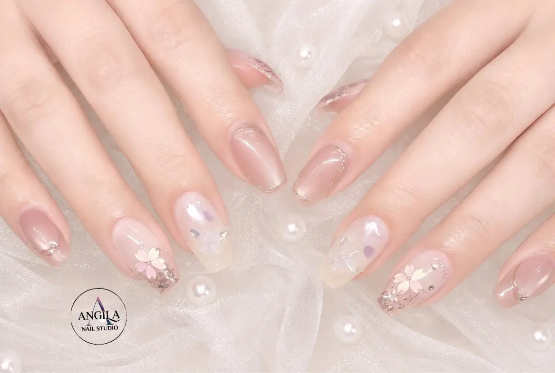 ネイル ANGILA ネイル¨̮S*Y*Kのネイルデザイン