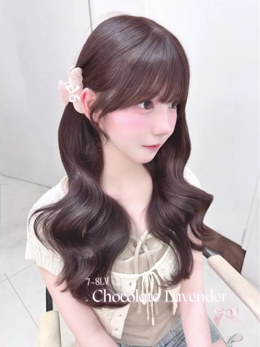 ロング ヘアカラー Rea♡池袋/ピンク /チョコレートカラーのヘアスタイル