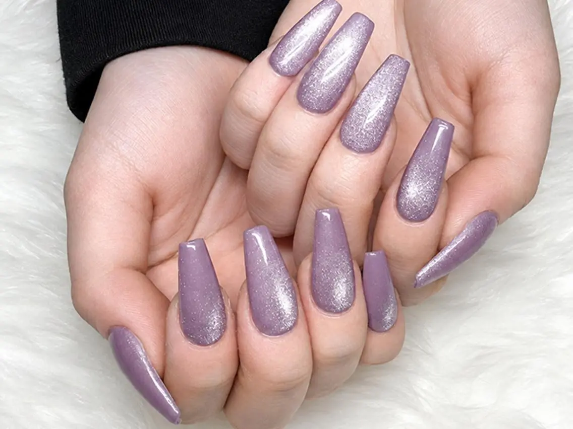 ミニモ限定💜🌈🌟オフありOK💜【チップ長さだし10本】⭐️マグネット/フラッシュ/ワンカラー✨の写真