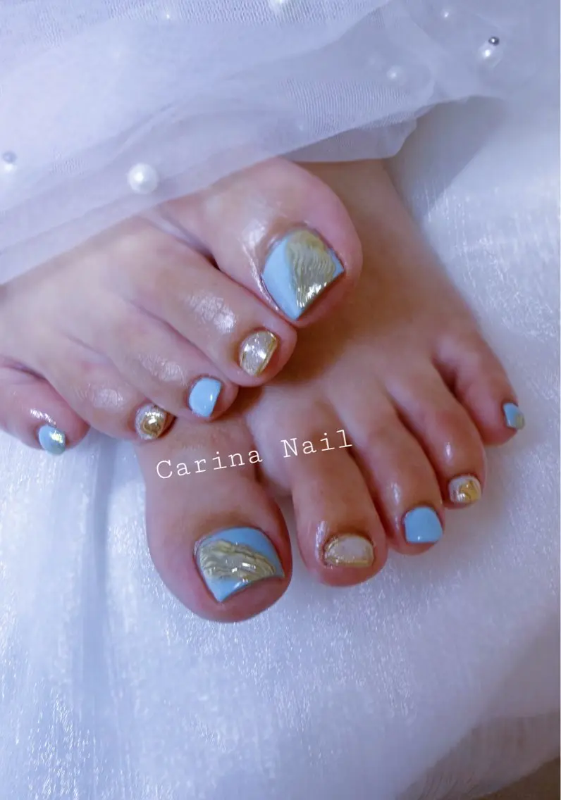 ネイル アートネイル フットネイル ニュアンスネイル Carina Nailのネイルデザイン