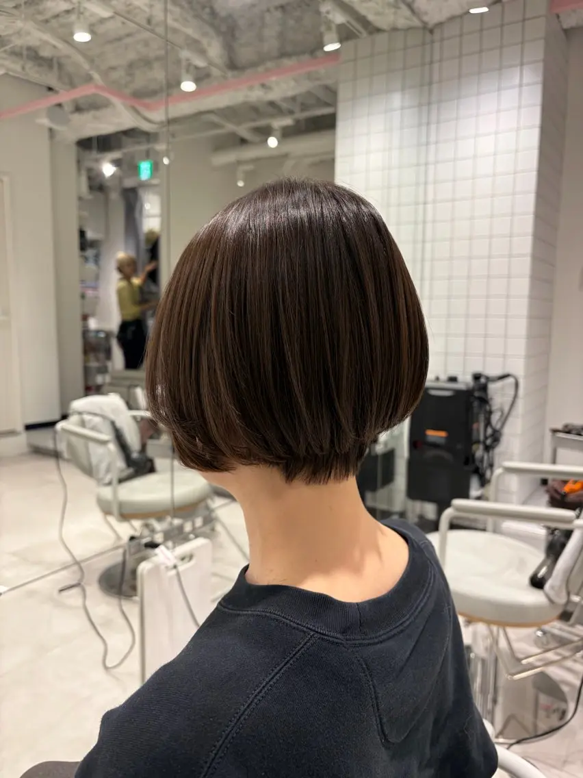 ショート キッズ ショートボブ ボブ ショートヘア レイヤー♡ 石川優奈のヘアスタイル