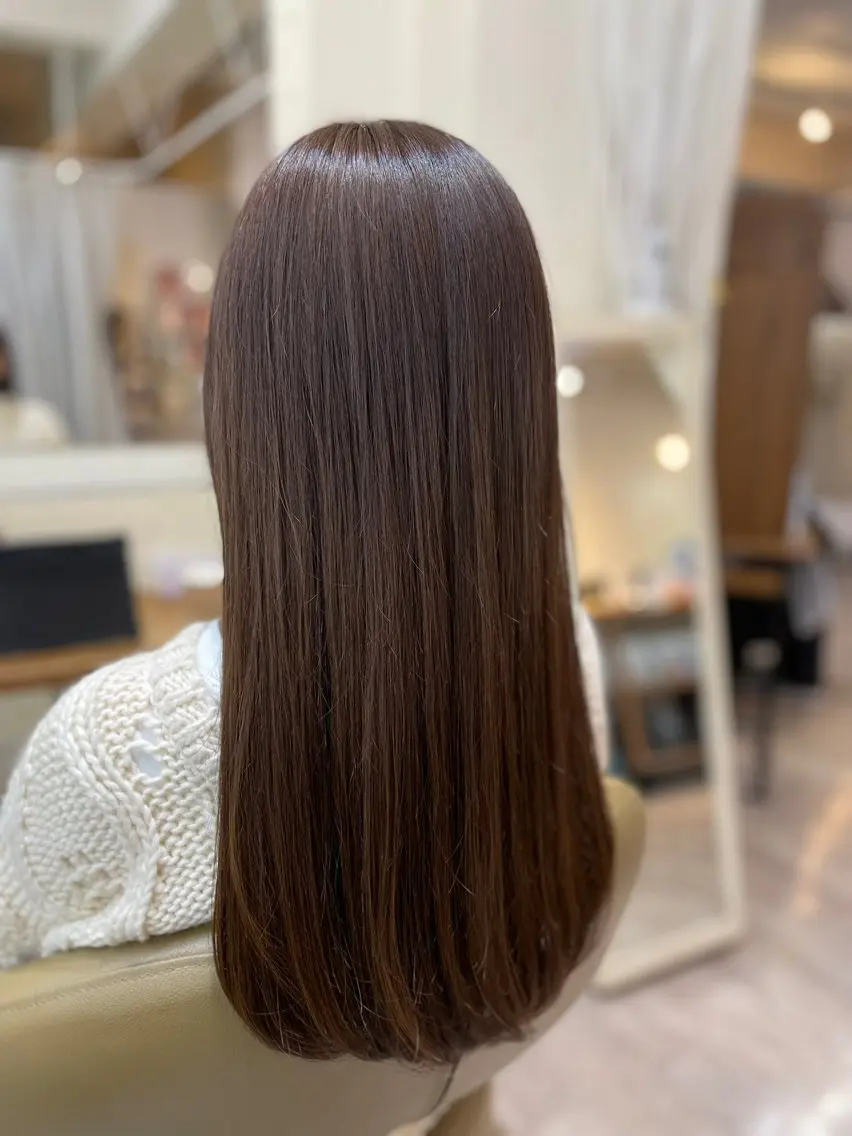 ロング カット トリートメント 茅野 あゆ美のヘアスタイル