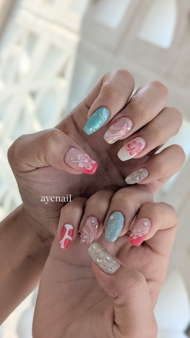 ネイル 夏ネイル ハンドネイル 推しネイル | 　aycnailのネイルデザイン