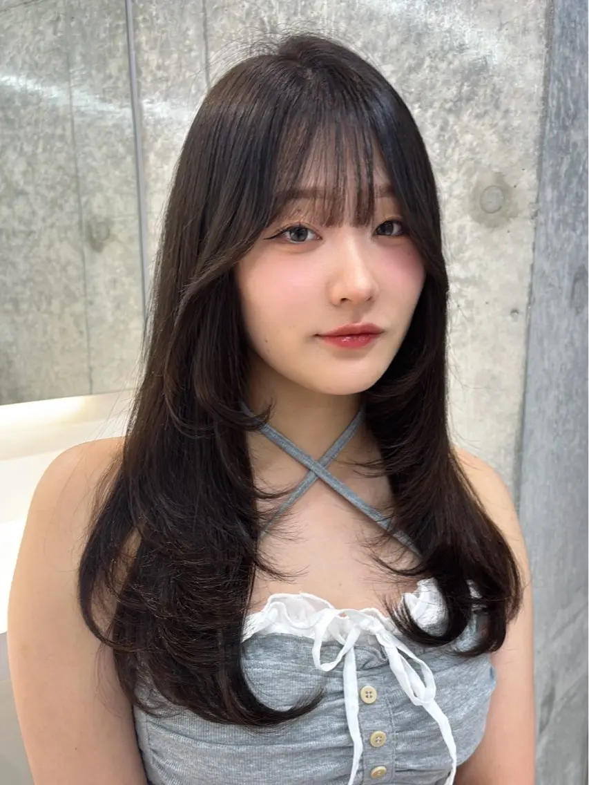 セミロング カラー ブラウンカラー 透明感カラー ヘアカラー 🍒ブリーチなしカラ ー／Sakura🍒のヘアスタイル