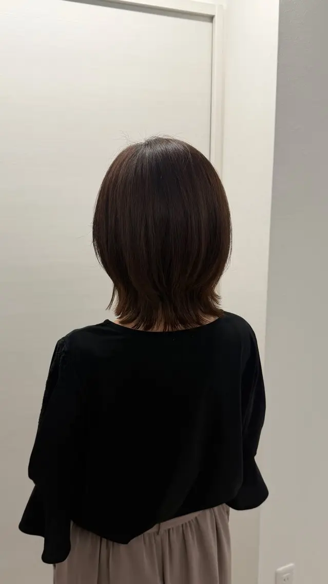 ミディアム レイヤーカット 篠田 奈々のヘアスタイル