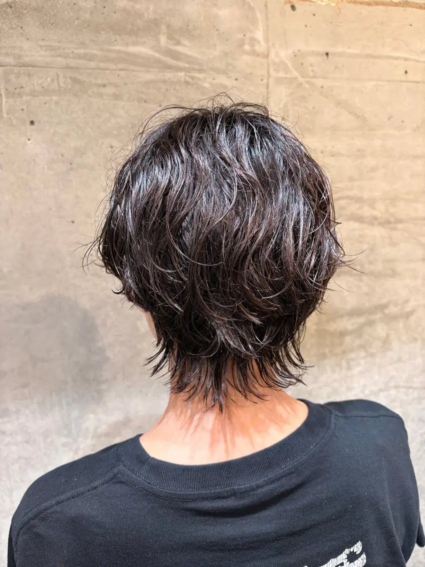 ショート パーマ くせ毛 カット パーマ 🌻miyu🌻/ 縮毛矯正/ワンカラーのヘアスタイル