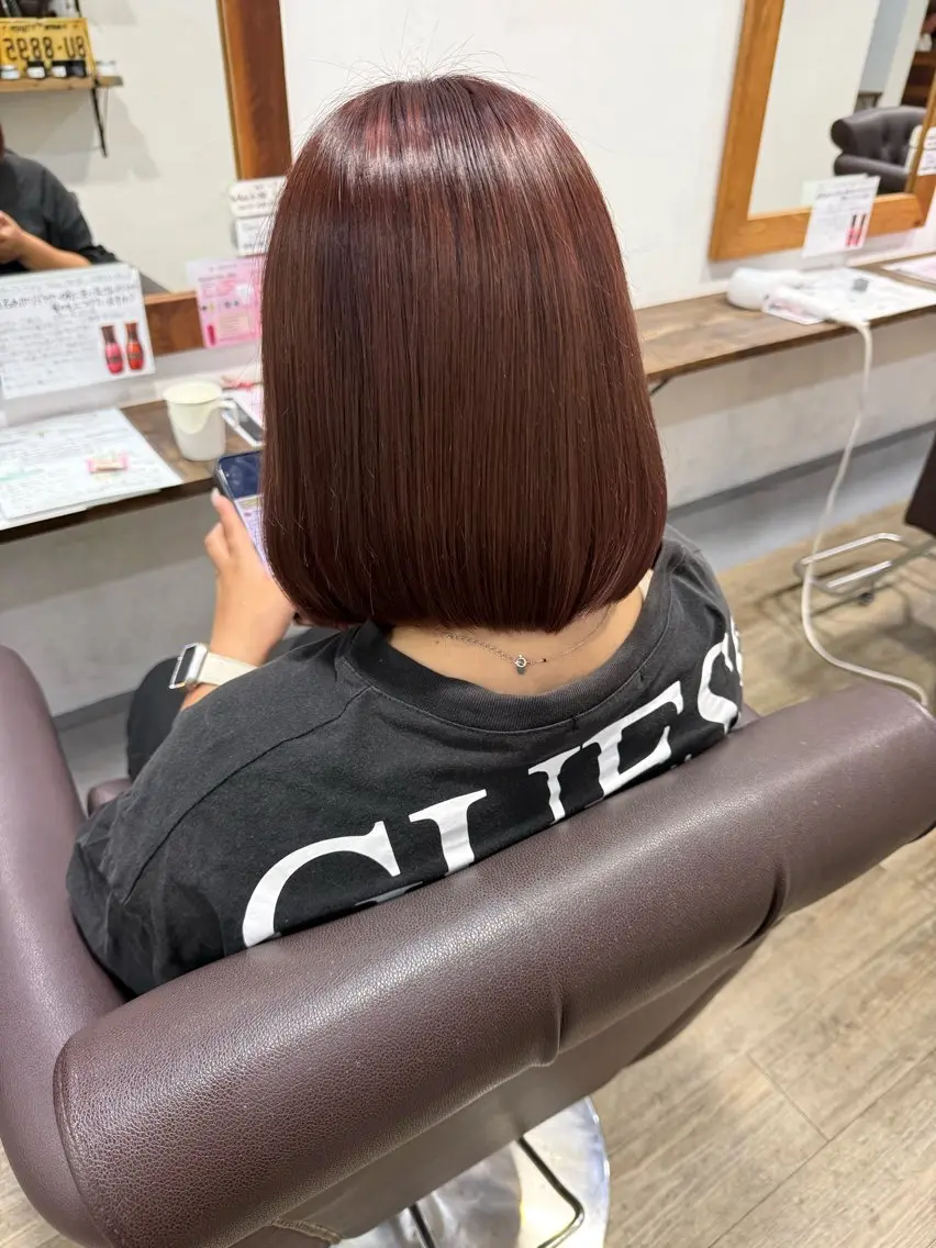 カラー ヘアカラー 井手 梨乃のヘアスタイル
