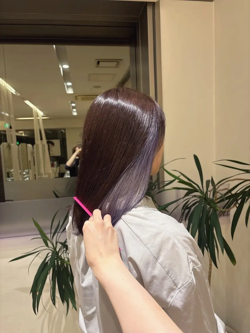 カラー 安江 萌のヘアスタイル