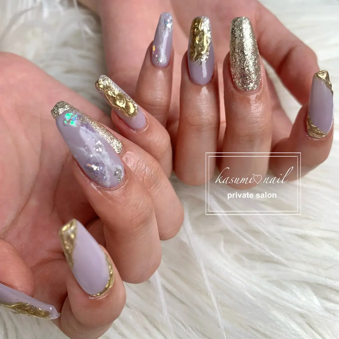 ネイル 大理石ネイル(マーブル) ニュアンスネイル KASUMI♡ Nailのネイルデザイン