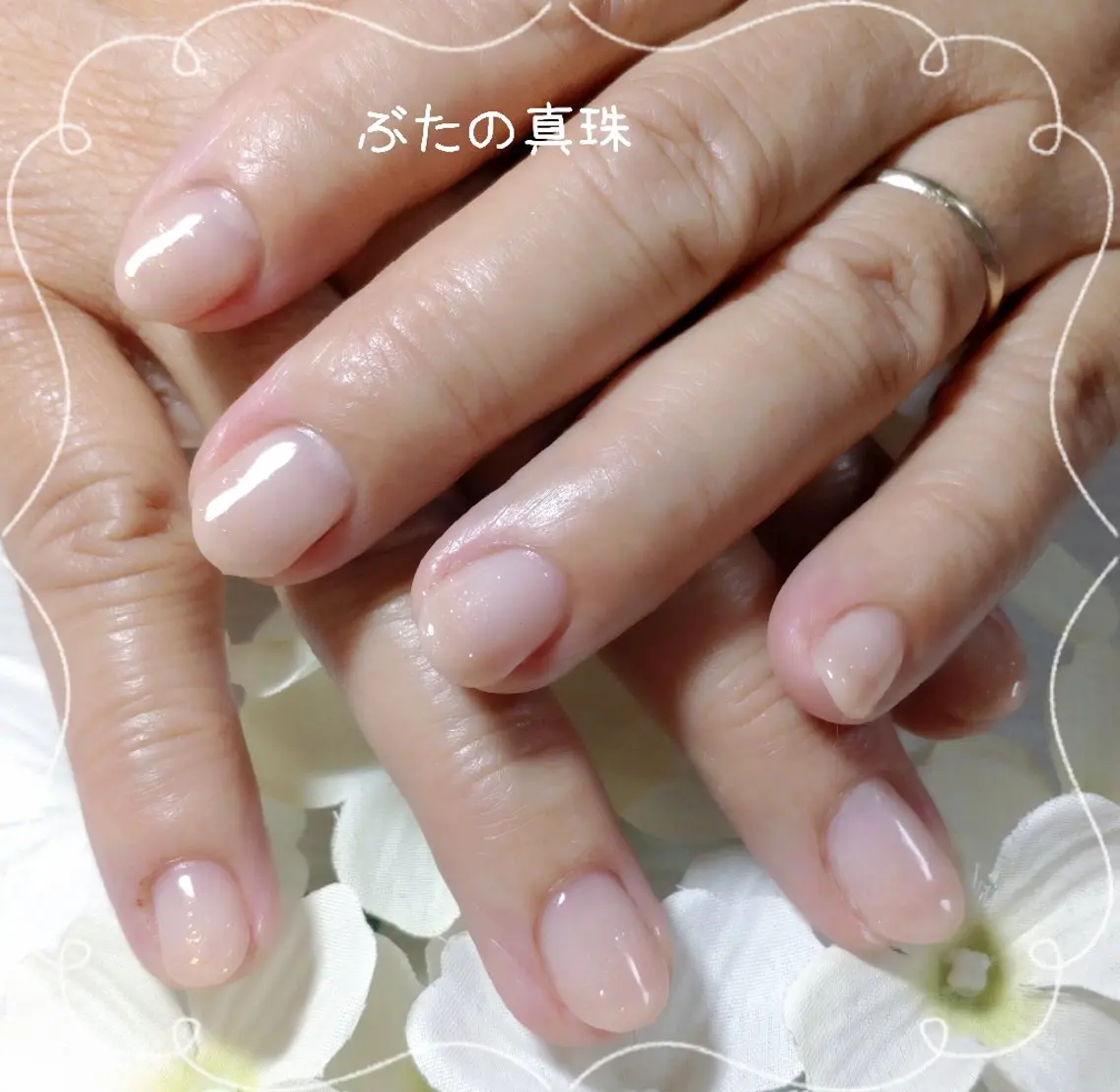 ネイル グラデーション キラキラネイル ハンドネイル 林 珠里のネイルデザイン